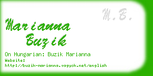 marianna buzik business card